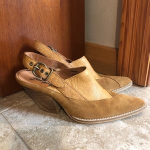 Free People Silverton Slingback Mule: Tan